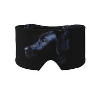Black Labrador Dog, Full Eye Covers Light Blocking Eye Mask Sleep Eye and Ear Muffs