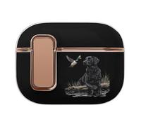 Black Labrador Dog Mallard Duck Cute Earbuds Case Compatible with Airpods Pro 2 Wireless Headphones Cover with Button Protector