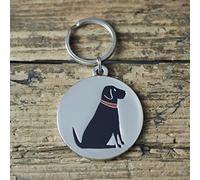 Black Labrador dog tag