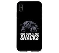 Black Labrador Dog Wake Me For Snacks Case for iPhone XS Max