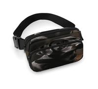 Black Labrador Fanny Pack Belt Bag with Adjustable Strap Fashion Waist Bag for Outdoor Sports Hiking, white, 20x13cm, Full Printed Waist Bag