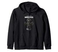 Black Labrador Gym Rat Deadlift Installing Muscle Mom Dad Zip Hoodie