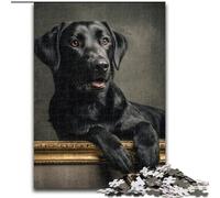 Black Labrador JigsawPuzzle 1000 Pieces for Adults, Challenging Game And Family Play Educational Game for Birthday, Chrismas (size 50x75cm)