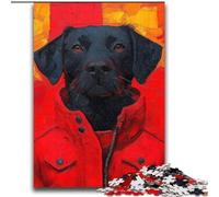 Black Labrador Jigsaws Puzzles 2000 Pieces for Adults Gifts, for 14+ Train Your Brain And Your Hands Christmas Game Gifts (70x100cm)