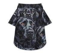 Black Labrador Lab Dog Cute Pet T-Shirts Dog Shirt Clothes Funny Beach Pullover Cat Sweatshirt For Small Pets 2XL