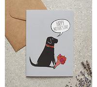 Black Labrador Mother's Day Card