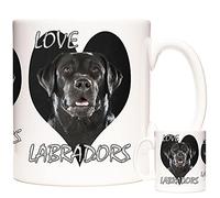 Black Labrador Mug, Love Labradors. Dog Coffee Mug/Tea Mug. 11oz Ceramic Gift Mug