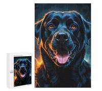 Black Labrador Portrait - Decorative Jigsaw for Grown-Ups, 1000 PCS, Gift for Winter Evenings - for Quiet Evenings And Focused Play