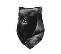 Black Labrador Puppy Art,Bib Scarf Triangle Hood Adjustable Pet Scarf Washable Hood Suitable for Small, Medium and Large Dogs and Cats