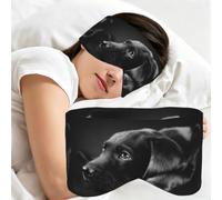 Black Labrador Puppy Art, Sleep Mask for Home Travel, Full Eye Covers Light Blocking Eye Mask Sleep Eye and Ear Muffs