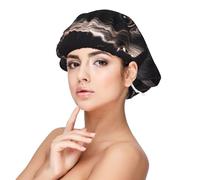 Black Labrador Puppy Satin Bonnet Silk Bonnet, Hair Bonnet For Sleeping, Soft Double Layer Silk Sleeping Cap Hair Wrap For Women Natural Hair Curly Hair Braided Hair Long Hair