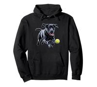 Black Labrador Retriever Chasing A Ball Puppy Lab Owner Pullover Hoodie