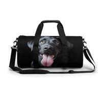 Black Labrador Retriever Dog Funny Large Gym Bag Novelty Lightweight Duffel Bag Travel Tote Bags