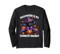 Black Labrador Retriever Halloween is My Favorite Holiday Long Sleeve T-Shirt