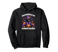 Black Labrador Retriever Halloween Is My Favorite Holiday Pullover Hoodie