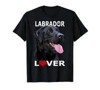Black Labrador Retriever Lover Happy Black Lab Dog Mom Dad Value Graphic T-Shirt, Men, Black, S