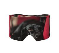 Black Labrador Retriever Pets Bokeh Black Dogs, Full Eye Covers Light Blocking Eye Mask Sleep Eye and Ear Muffs