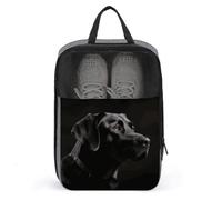 Black Labrador Shoe Bag Travel Shoe Organizer Water-Resistant Shoe Pouch with Zipper Sneaker Dust Bag, gray, One Size, Modern