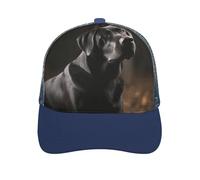 Black Labrador Trucker Hat Baseball Cap Hat Golf CapHat for Running Fishing Gym Workout Hat Fender Cap, Blue-style, One size