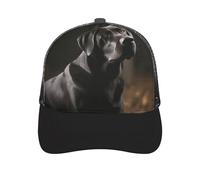 Black Labrador Trucker Hat Baseball Cap Hat Golf CapHat for Running Fishing Gym Workout Hat Fender Cap, Black-style, One size
