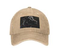 Black Labrador Unisex Baseball Cap Breathable Cotton Trucker Hat Classic Denim Dad Hat Summer Sun Hat, Natural, L