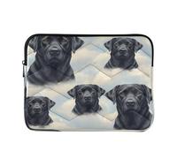 Black Labradors Cloudy Sky Case Laptop, Waterproof Laptop Protective Case 15.6 Inch for Women