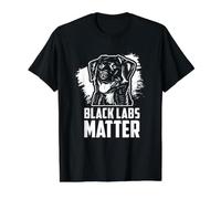 Black Labs Matter Black Labrador Value Graphic T-Shirt, Men, Black, M