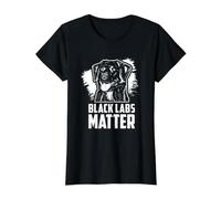 Black Labs Matter Black Labrador Value Graphic T-Shirt, Women, Black, XL