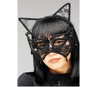 Black Lace Cat Masquerade Eye Mask