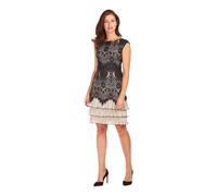 Black Lace Dress with Pleated Hem - female - Frank Lyman - Short Dresses - Black - 2XL - Dresses 2XL