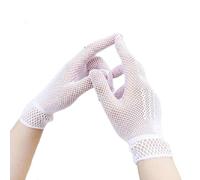 Black Lace Gloves, Sunblock Fingerless Bridal Wrist, Floral Romantic Design, for Costume Party Gloves Wedding, Evening, Special Occasion 9.84x3.35x0.2 Inches Wearing Comfortably