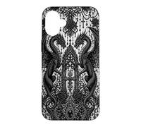 Black-Lace gothic-dress-style Occult Dragons Goth-Pattern Case for iPhone 16 Plus