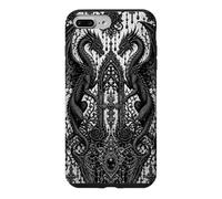 Black-Lace gothic-dress-style Occult Dragons Goth-Pattern Case for iPhone 7 Plus/8 Plus