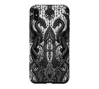 Black-Lace gothic-dress-style Occult Dragons Goth-Pattern Case for iPhone XS Max