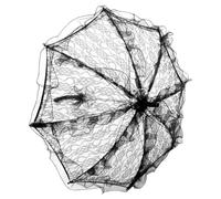 Black Lace Umbrella Bridal Parasol Aluminum Alloy Prop | Photography and Stage Use, Artwork Detail with Comfortable Hand Feel, One-piece Item for Special Events