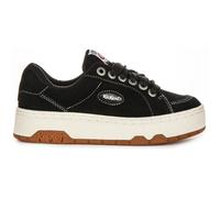 Kickers 70S Lo Sued Women's Lace Up Skate Inspired Platfom Trainers (Black, UK 7)