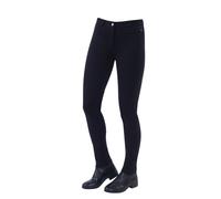 (Black, Ladies 12/30 Inch) Dublin Supa-Fit Zip Up Knee Patch Jodhpurs
