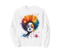 Black Lady Artwork African American Black Queen Sweatshirt