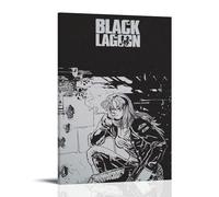 Black Lagoon Anti Splash Art Posters Living Room And Bedroom Hanging Paintings Suitable for Multiple Scenarios No Need for Punching Easy to Install Suitable for Gifts And Personal UseFrame-style24x36i