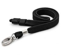 Black Lanyard for Neck to be use with ID Card Holders from PCL Media Ltd ID Badge Holders and ID Plastic Pockets Neck Strap Lanyard Comes with Metal Lobster Clip and Safety Breakaway