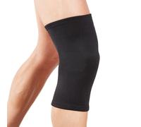 (Black , Large) Actesso Elastic Knee Sleeve Support - Joint Pain & Sports Sprains
