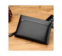 (black) Large Capacity Leather Clutch Bag for Men, Luxury