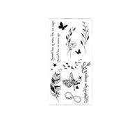 Black Large Flower Tattoo Sticker Rose Peony Tattoos Back Art(Bk-116)