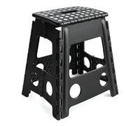 Black Large Folding Steps Kitchen Stool Step Portable Foldable Fold Seat With Handle