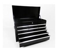 (Black) Large Lightweight 9 Drawer Tool Chest With Key Lock And US Ball Bearing Slides Drawer