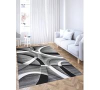 Black Large Modern Rugs Living Room, Bedroom 120x170 cm Rug Extra Large Small Medium Rug Soft Touch Thick Pile Non-Shedding Area Rugs Carpet