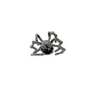 Black Large Spider Band Open Punk Ring for Women Men Moonstone Statement Vintage Dark Exaggrated Big Insect Adjustable Knuckle Finger Rings Cool Gothic Halloween Costume Party Jewelry Gift