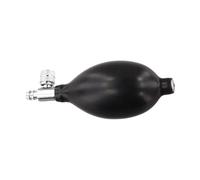 Black Latex Blood Pressure Bulb, Adjustable Rubber Inflation Ball for Sphygmomanometer and Neck Traction Devices, 4.4 Inch with 3MM Air Hole