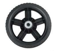 Black Lawn Mower Wheel Replacement Part Featuring Long Lasting Construction For Easy Installation On Front Or Rear Axles Of Standard Grass Cutters 17cm(Rear Wheel 20mm)
