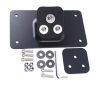 Black Laydown License Plate Mount Bracket With 3 Holes Fits 1973 And Later Sportster Softail Big Twin Motorcycles Compatible With Various Models